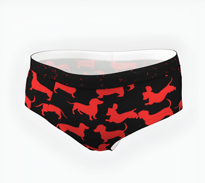 Playful Paws - Dachshund Cheeky Briefs - Real Rad Boutique