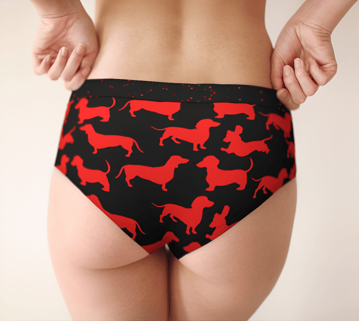 Playful Paws - Dachshund Cheeky Briefs - Real Rad Boutique