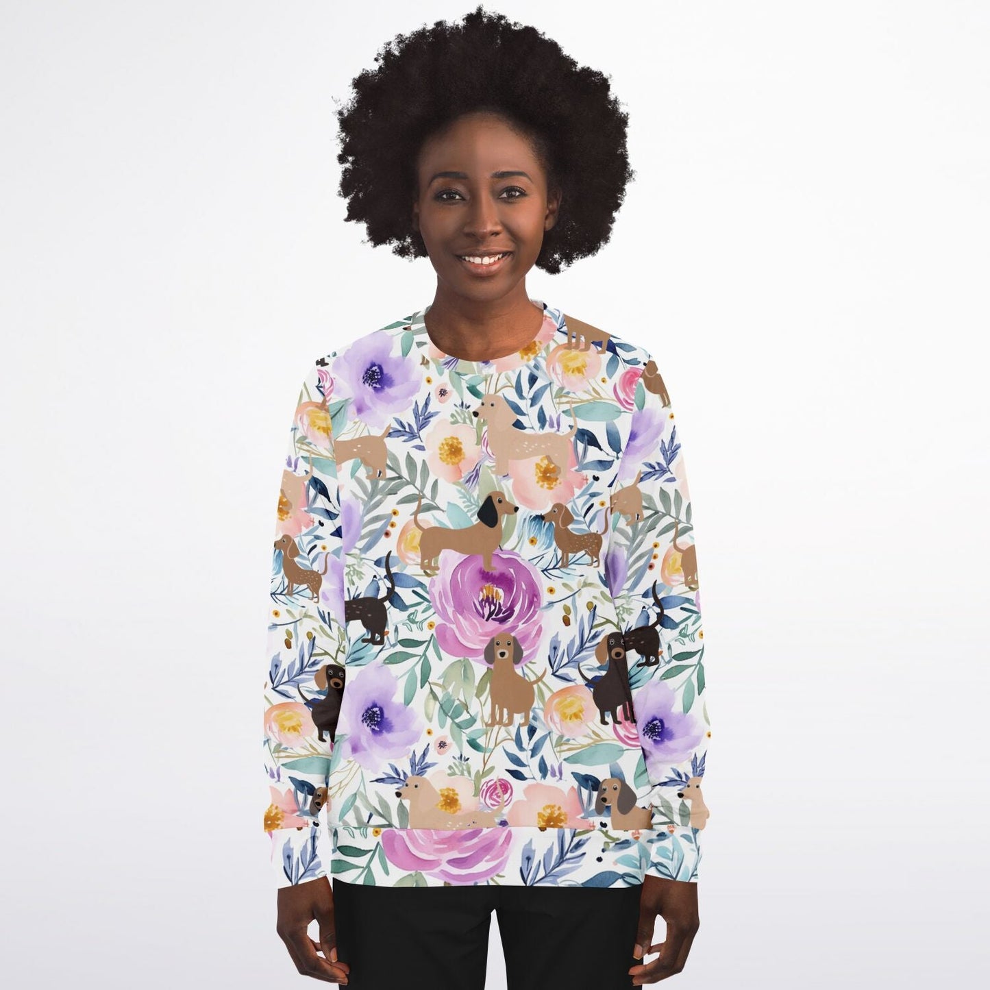 Pretty Blooms - Dachshund Sweatshirt - Real Rad Boutique