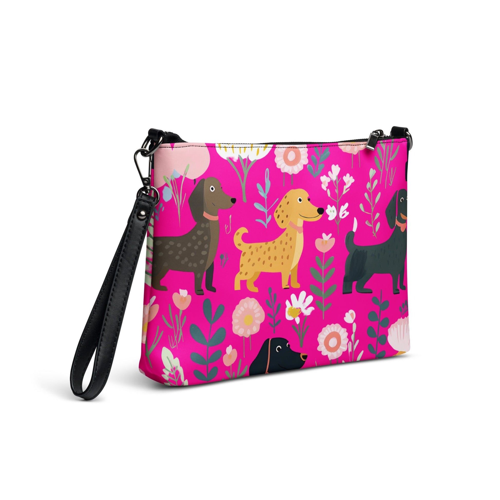 Pretty in Pink - Dachshund Crossbody Purse - Real Rad Boutique