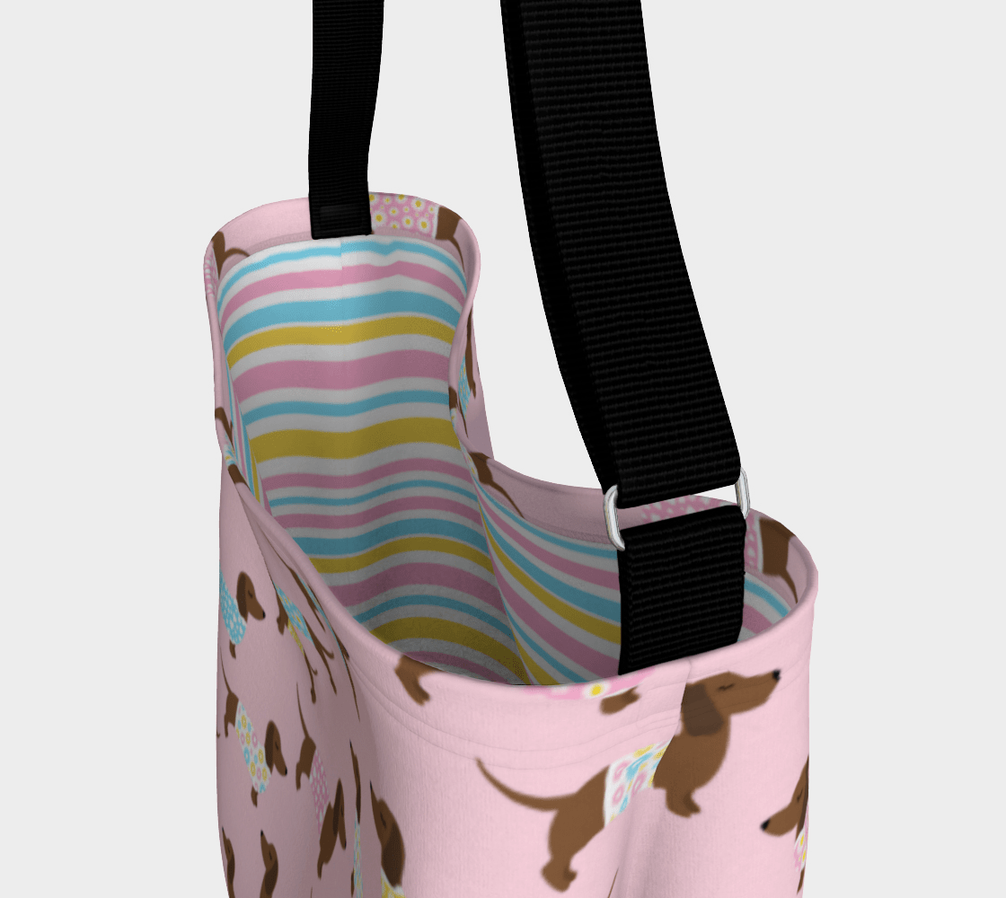 Pretty in Pink - Dachshund Day Tote - Real Rad Boutique