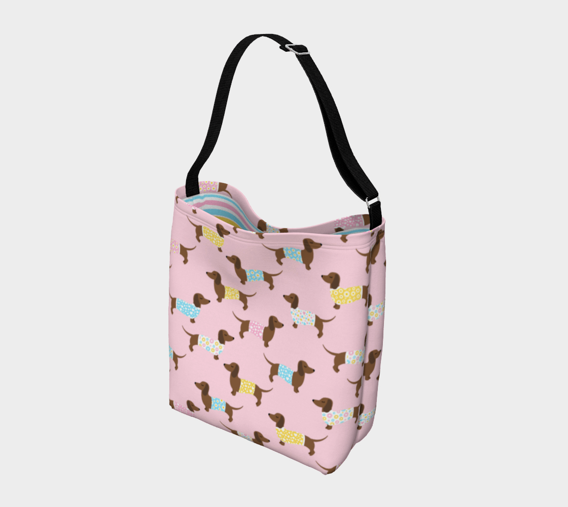 Pretty in Pink - Dachshund Day Tote - Real Rad Boutique