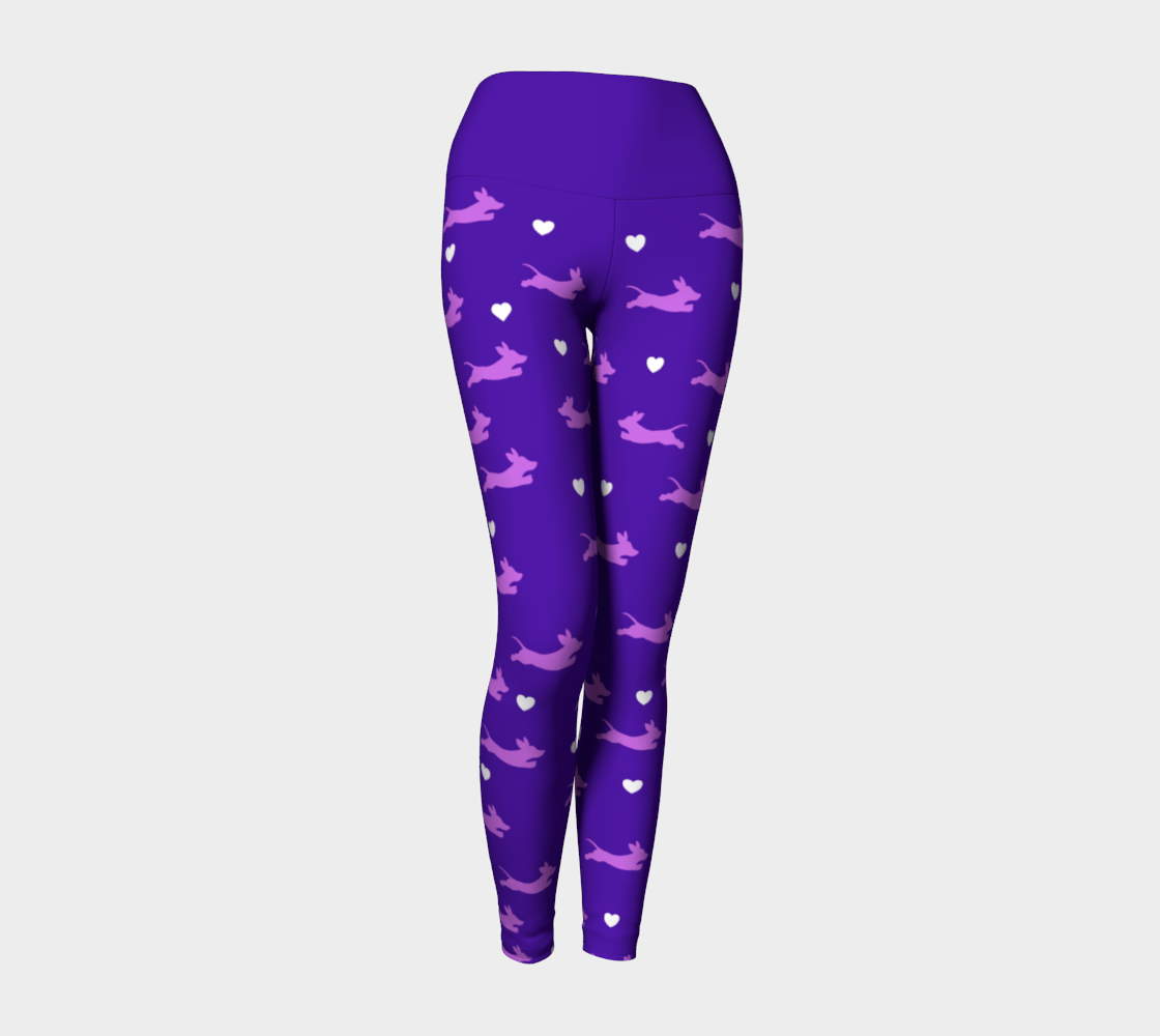 Purple Passion - Dachshund Yoga Leggings - Real Rad Boutique