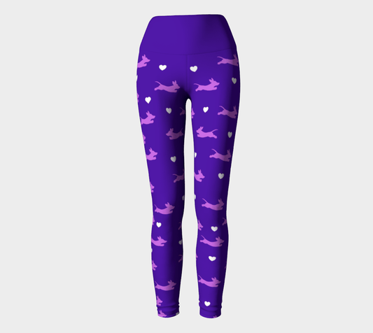 Purple Passion - Dachshund Yoga Leggings - Real Rad Boutique