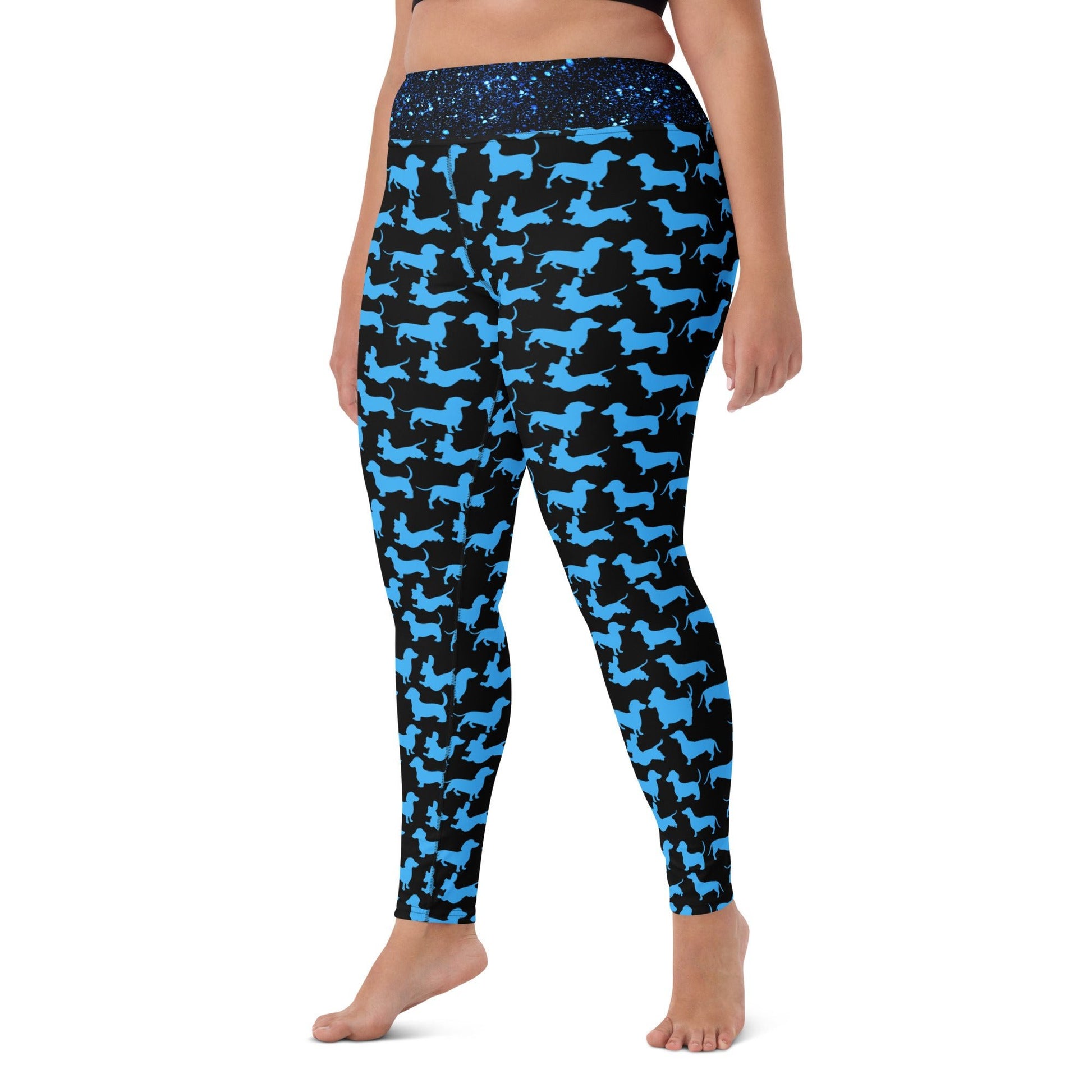 Radiant Blue - Dachshund Fitness Leggings - Real Rad Boutique