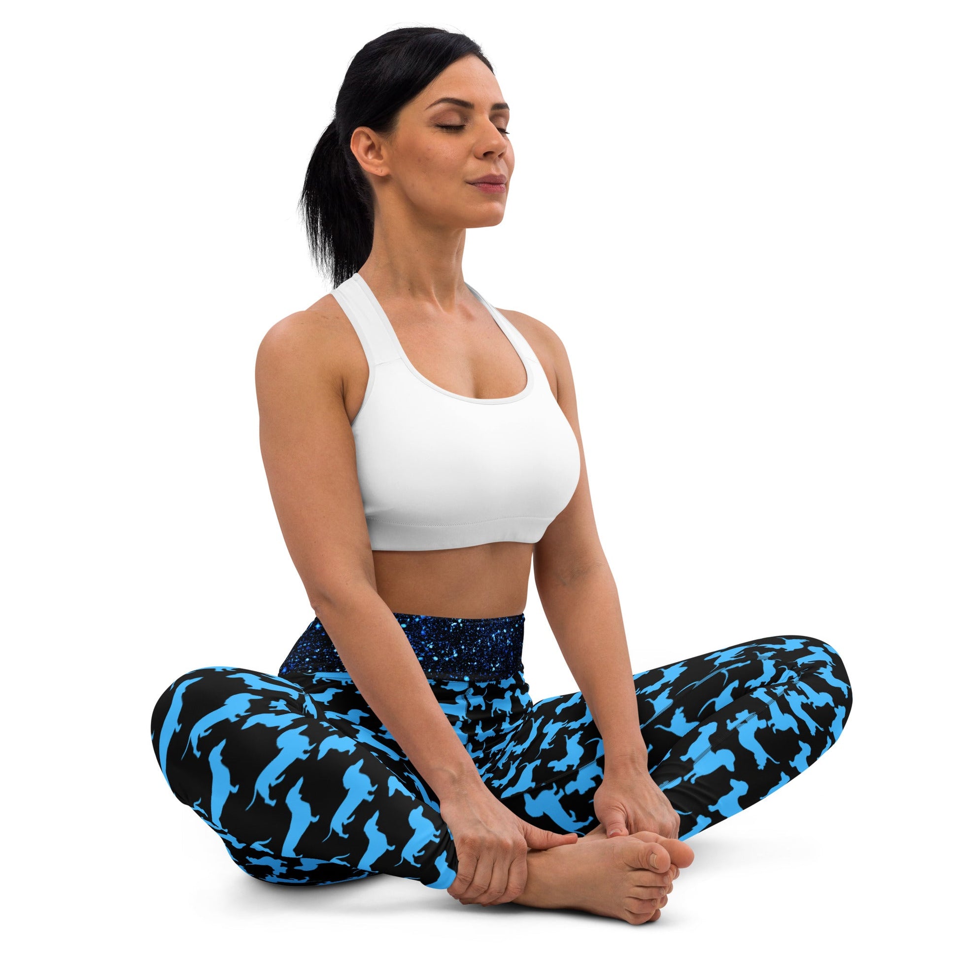 Radiant Blue - Dachshund Fitness Leggings - Real Rad Boutique