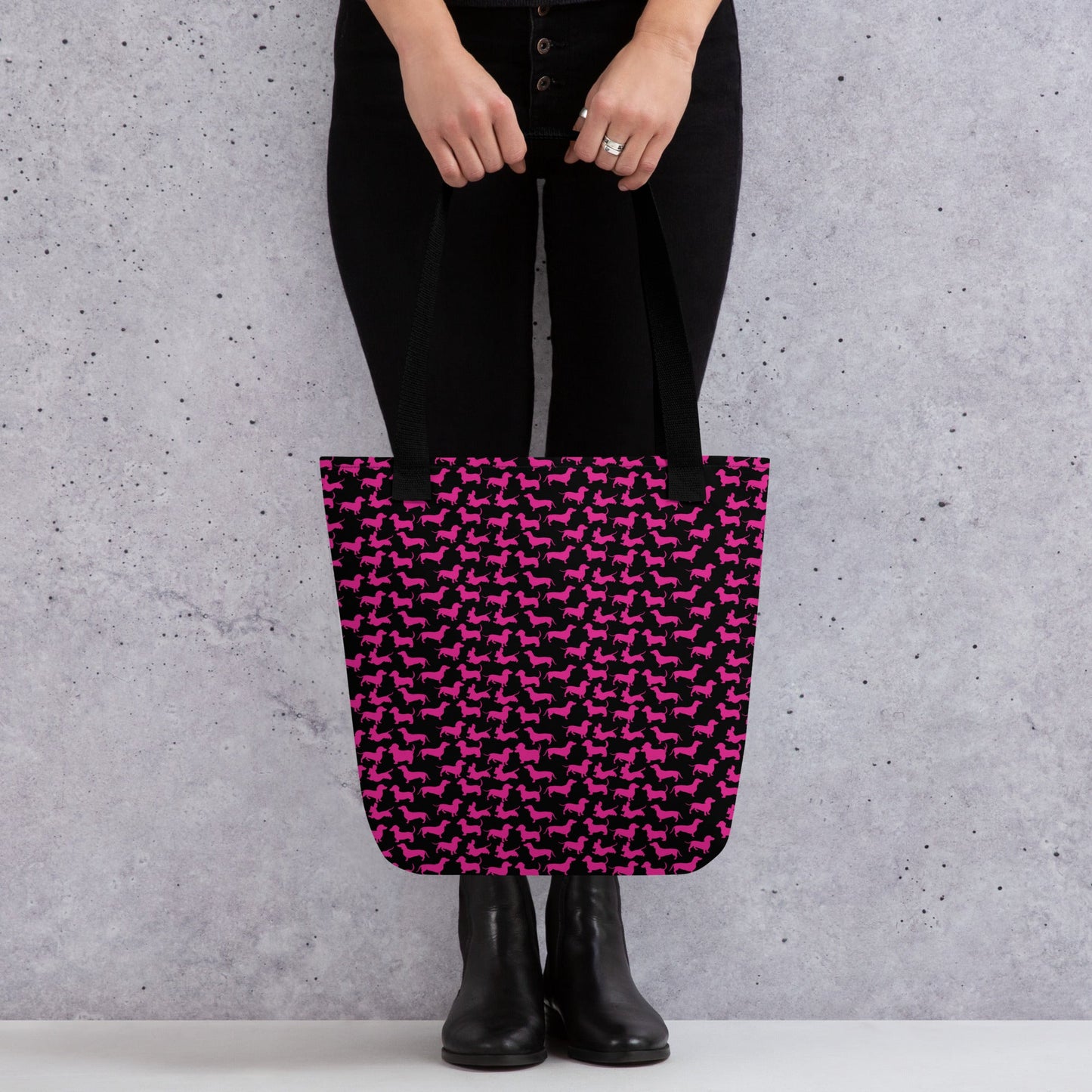 Radiant Pink - Dachshund Tote Bag - Real Rad Boutique