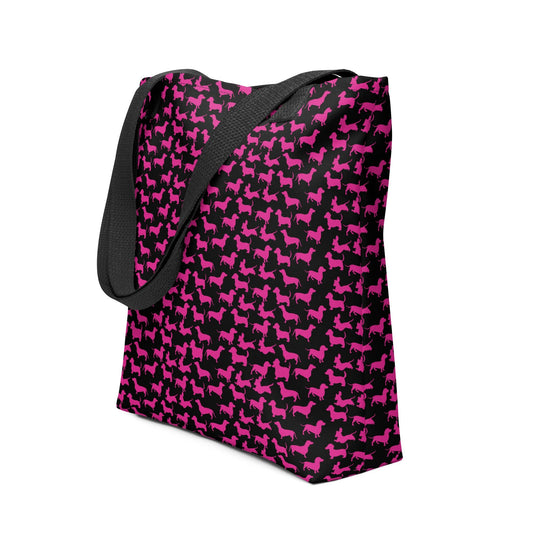 Radiant Pink - Dachshund Tote Bag - Real Rad Boutique