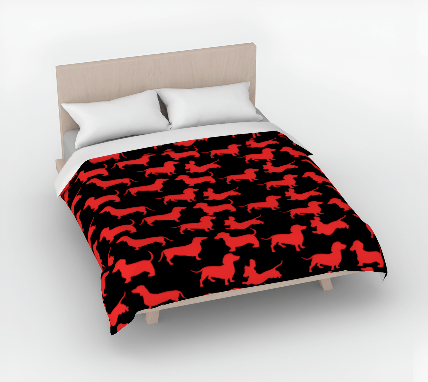 Radiant Red - Dachshund Duvet - Real Rad Boutique