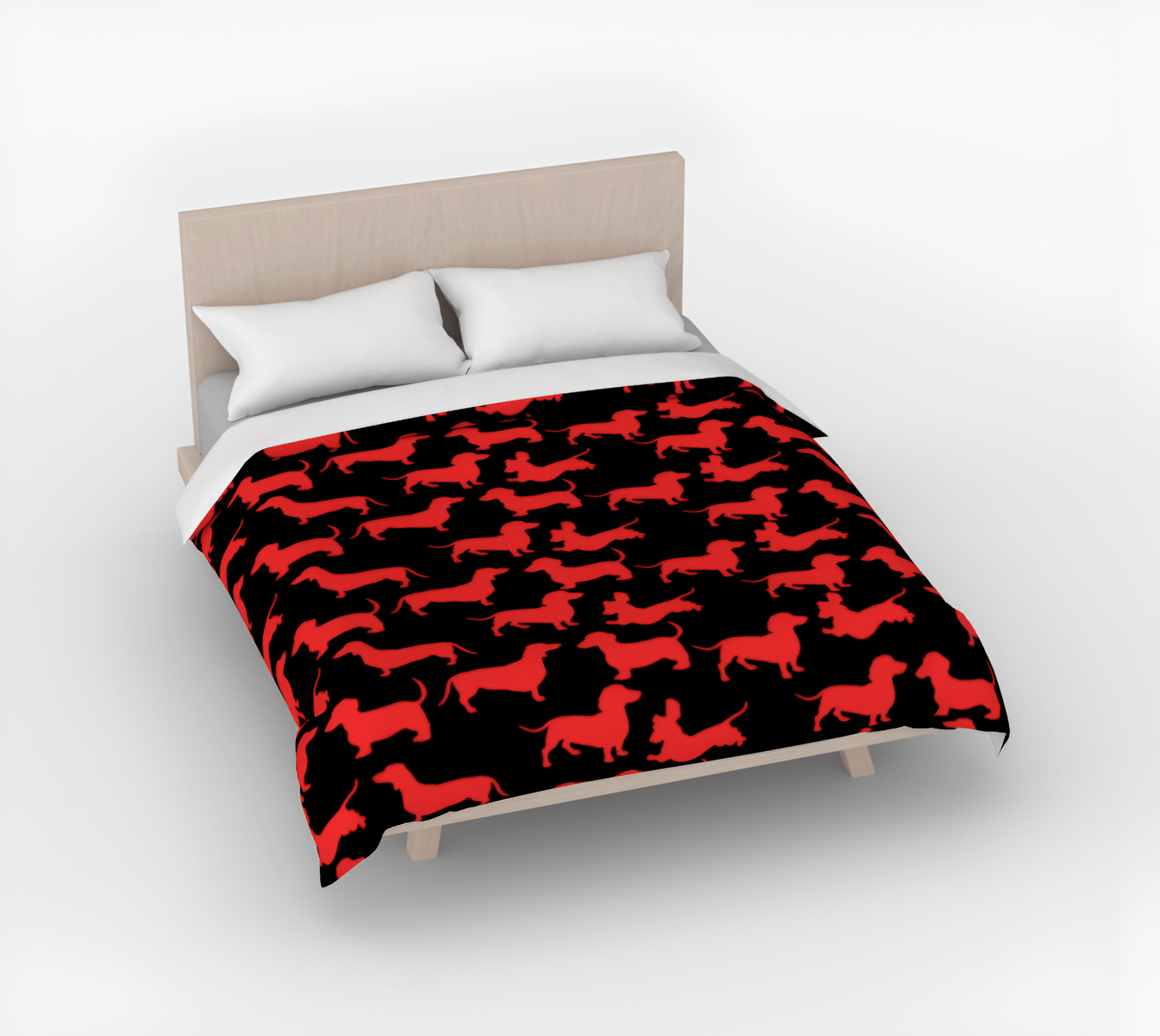 Radiant Red - Dachshund Duvet - Real Rad Boutique