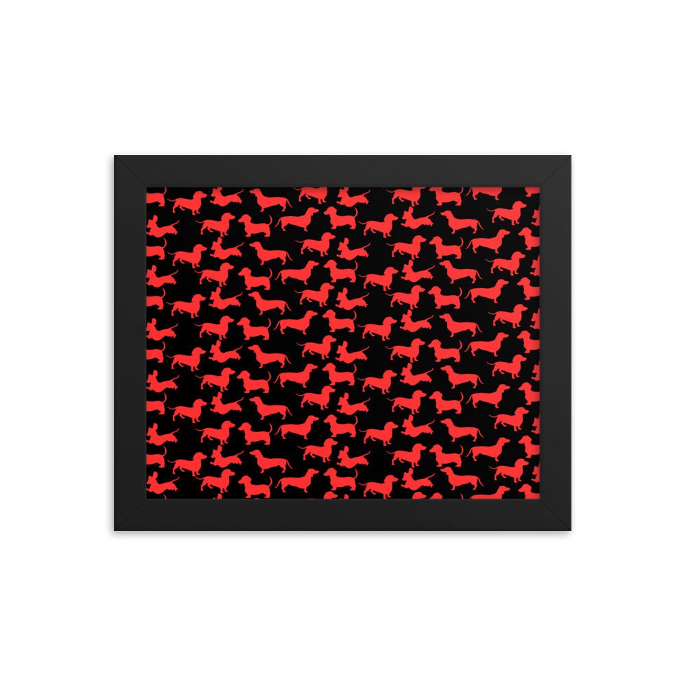 Radiant Red - Dachshund Framed Poster - Real Rad Boutique