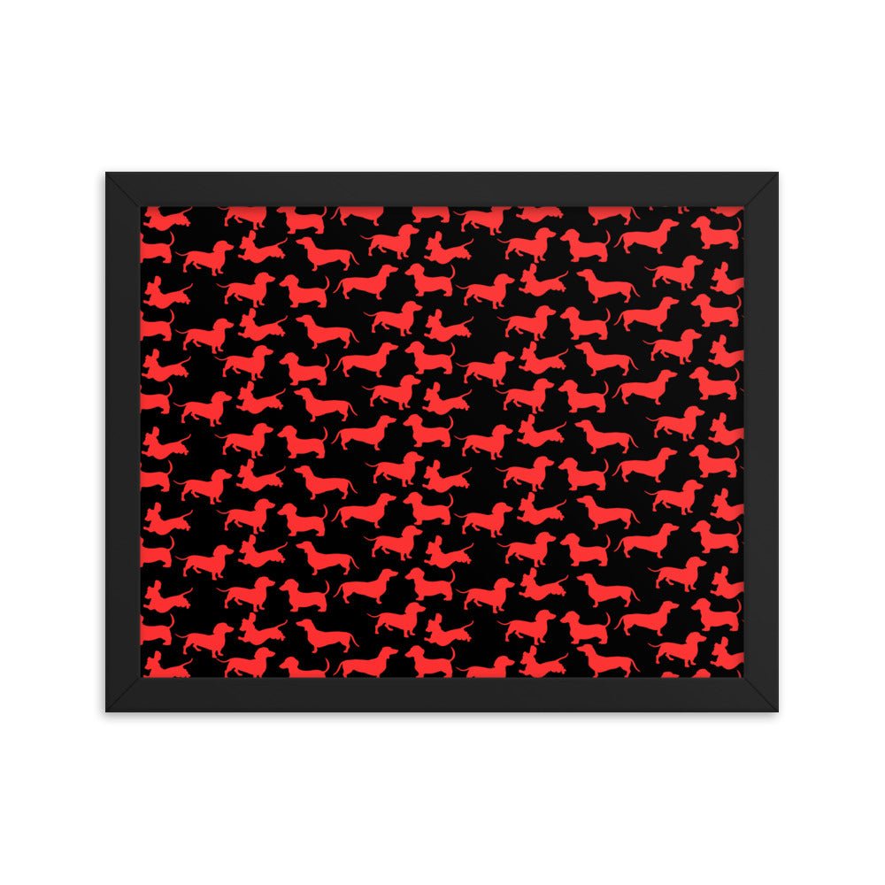 Radiant Red - Dachshund Framed Poster - Real Rad Boutique