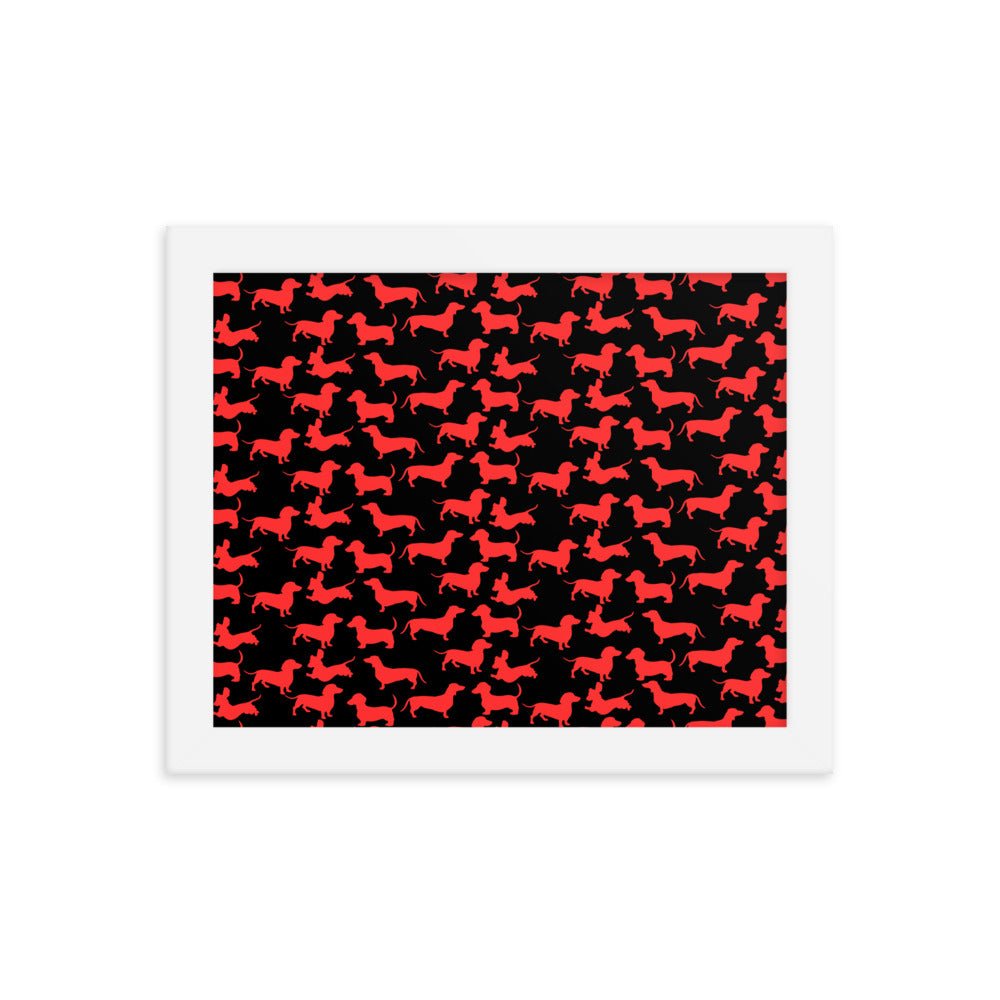 Radiant Red - Dachshund Framed Poster - Real Rad Boutique