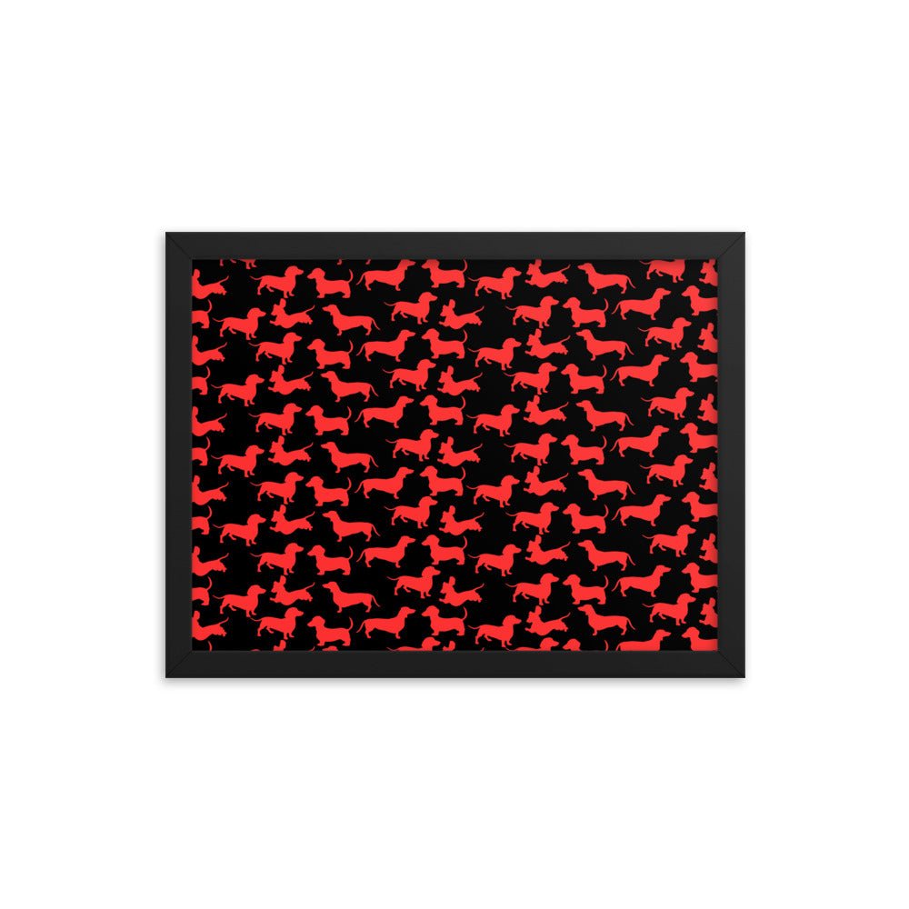 Radiant Red - Dachshund Framed Poster - Real Rad Boutique