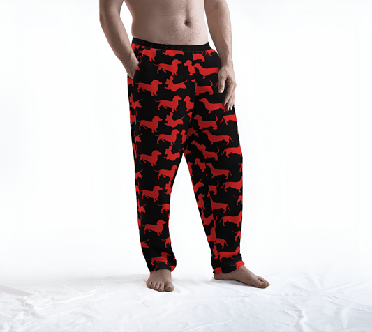 Radiant Red - Dachshund Lounge Pants - Real Rad Boutique