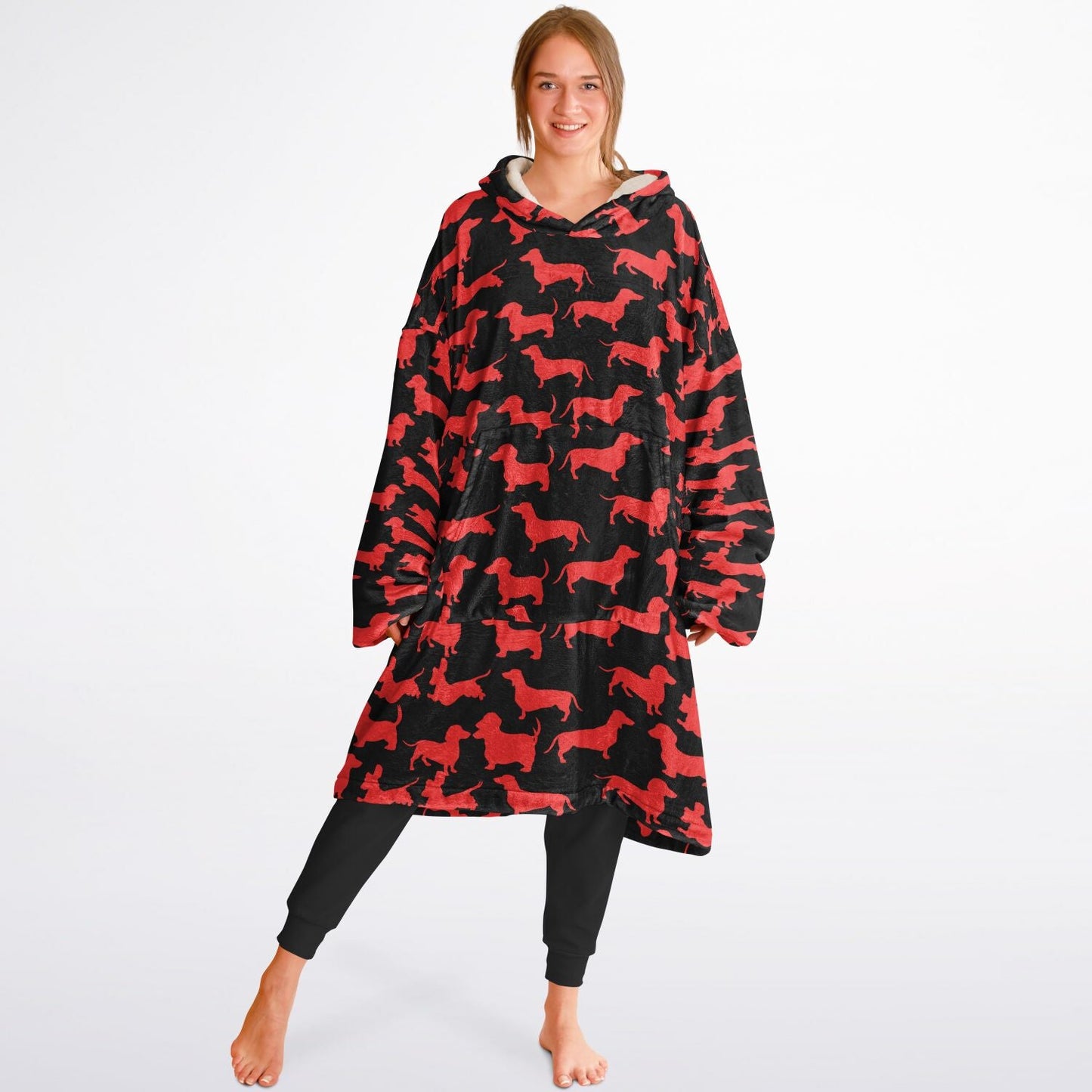 Radiant Red - Dachshund Snug Hoodie - Real Rad Boutique