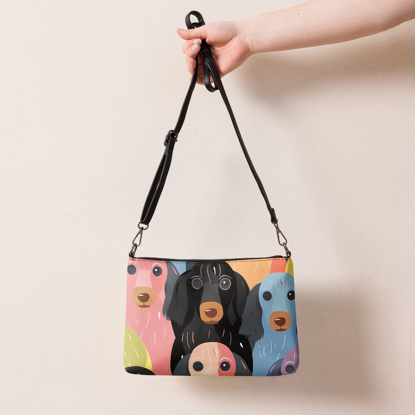 Rainbow Woofs - Dachshund Crossbody Purse - Real Rad Boutique