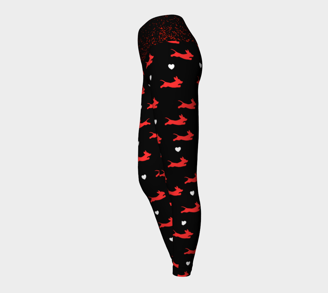 Red Passion - Dachshund Yoga Leggings - Real Rad Boutique