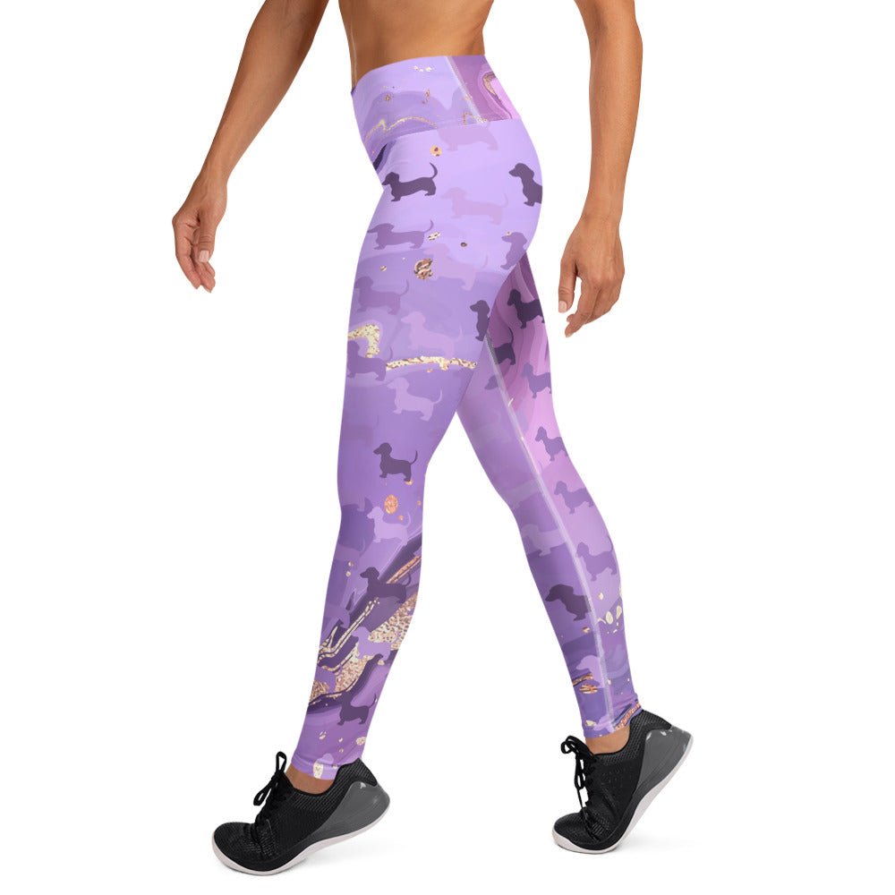 Royal Marble - Dachshund Fitness Leggings - Real Rad Boutique