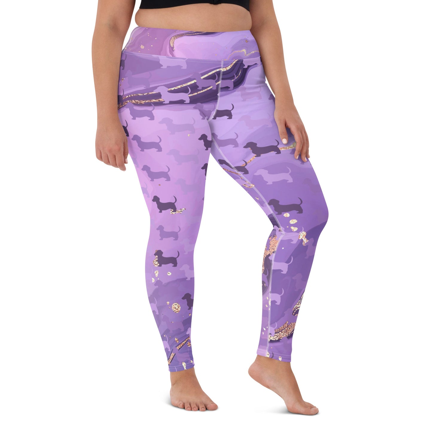 Royal Marble - Dachshund Fitness Leggings - Real Rad Boutique