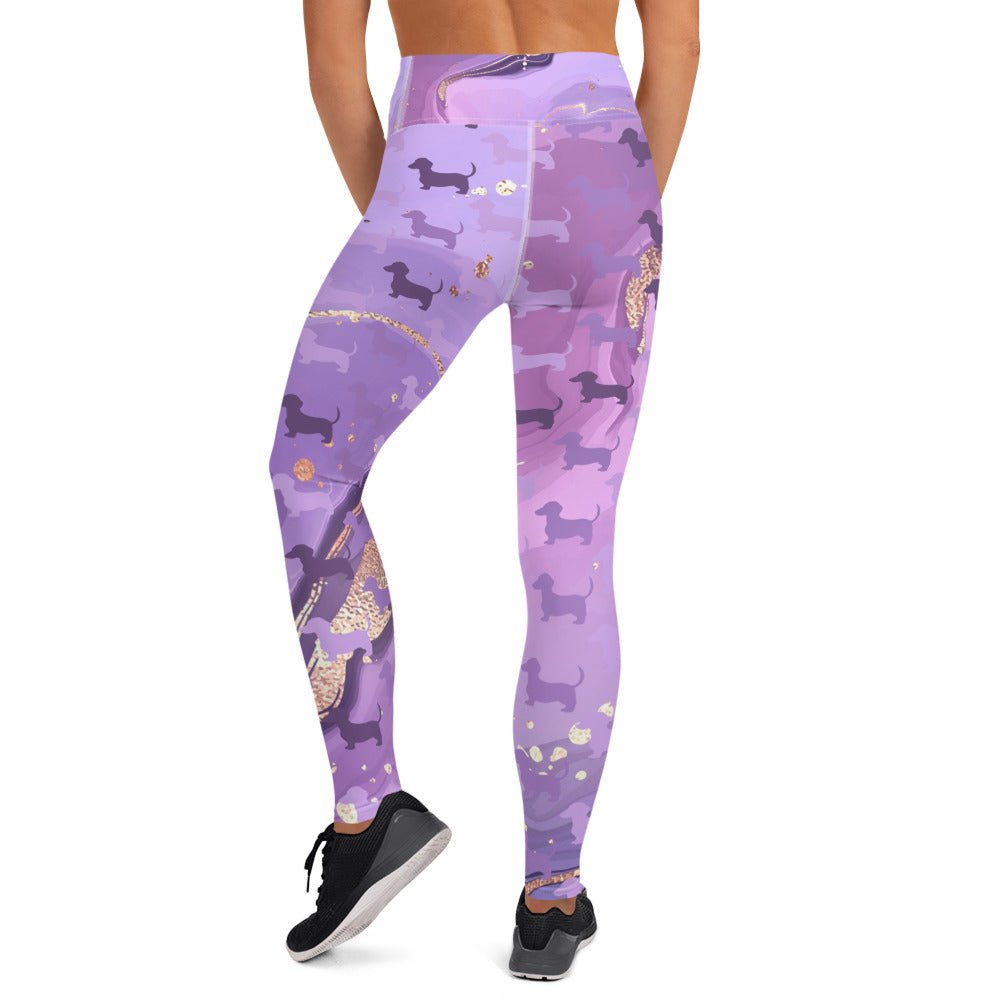 Royal Marble - Dachshund Fitness Leggings - Real Rad Boutique