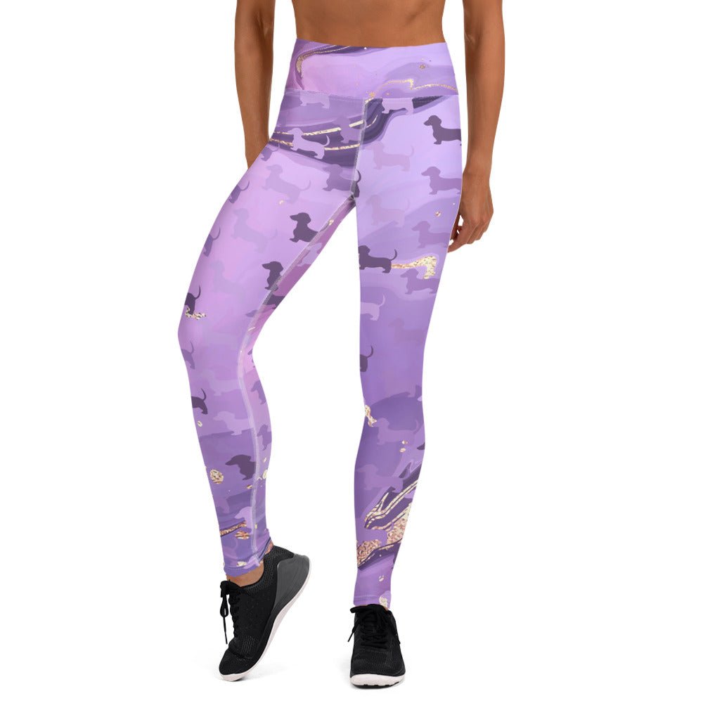 Royal Marble - Dachshund Fitness Leggings - Real Rad Boutique