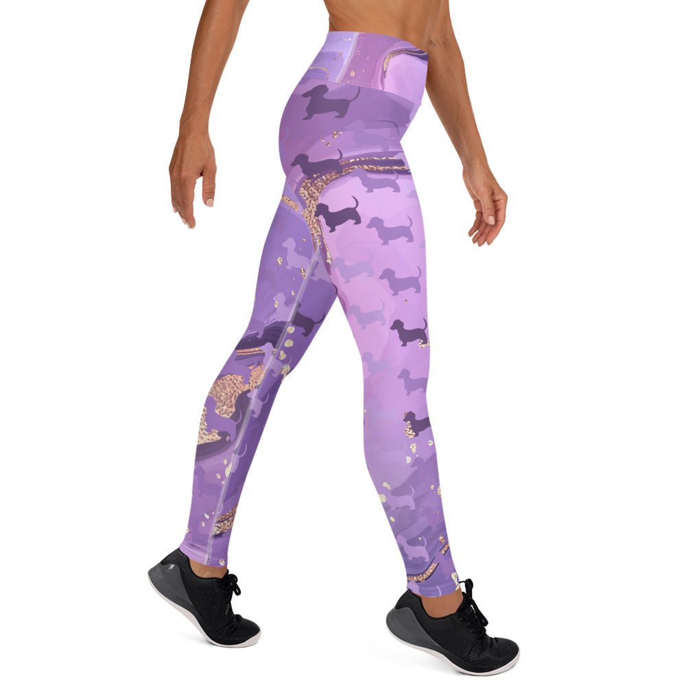 Royal Marble - Dachshund Fitness Leggings - Real Rad Boutique