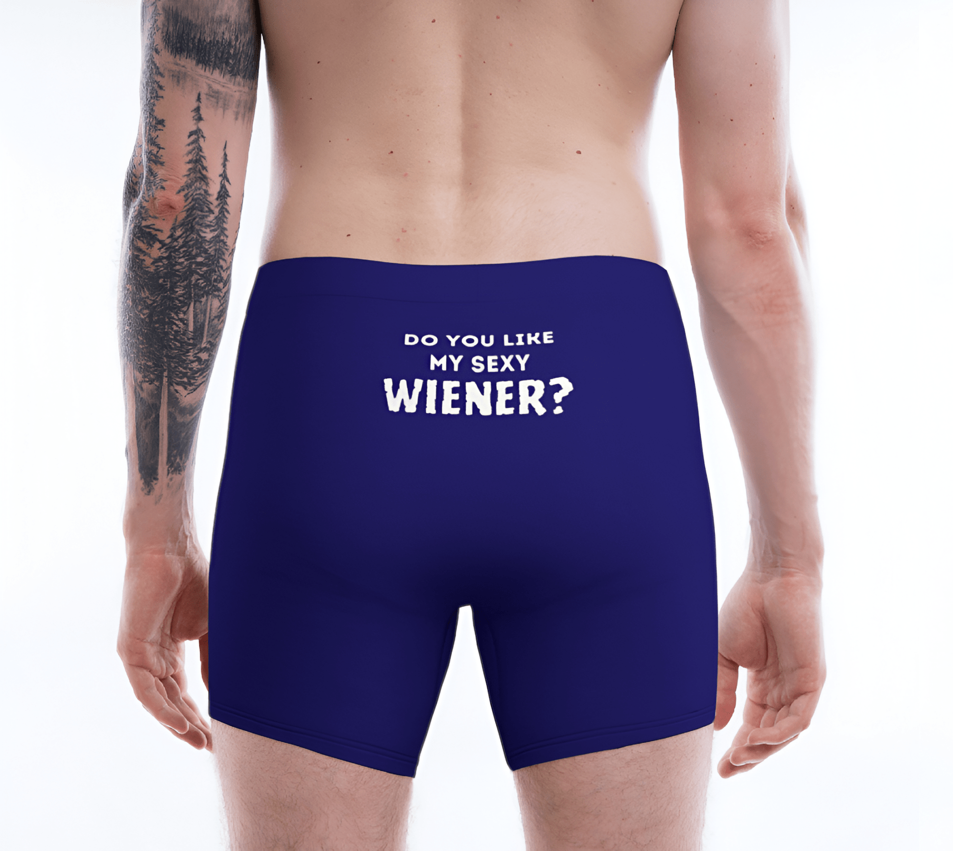 Sexy Wiener in Blue - Dachshund Boxer Briefs - Real Rad Boutique