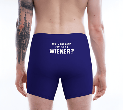 Sexy Wiener in Blue - Dachshund Boxer Briefs - Real Rad Boutique