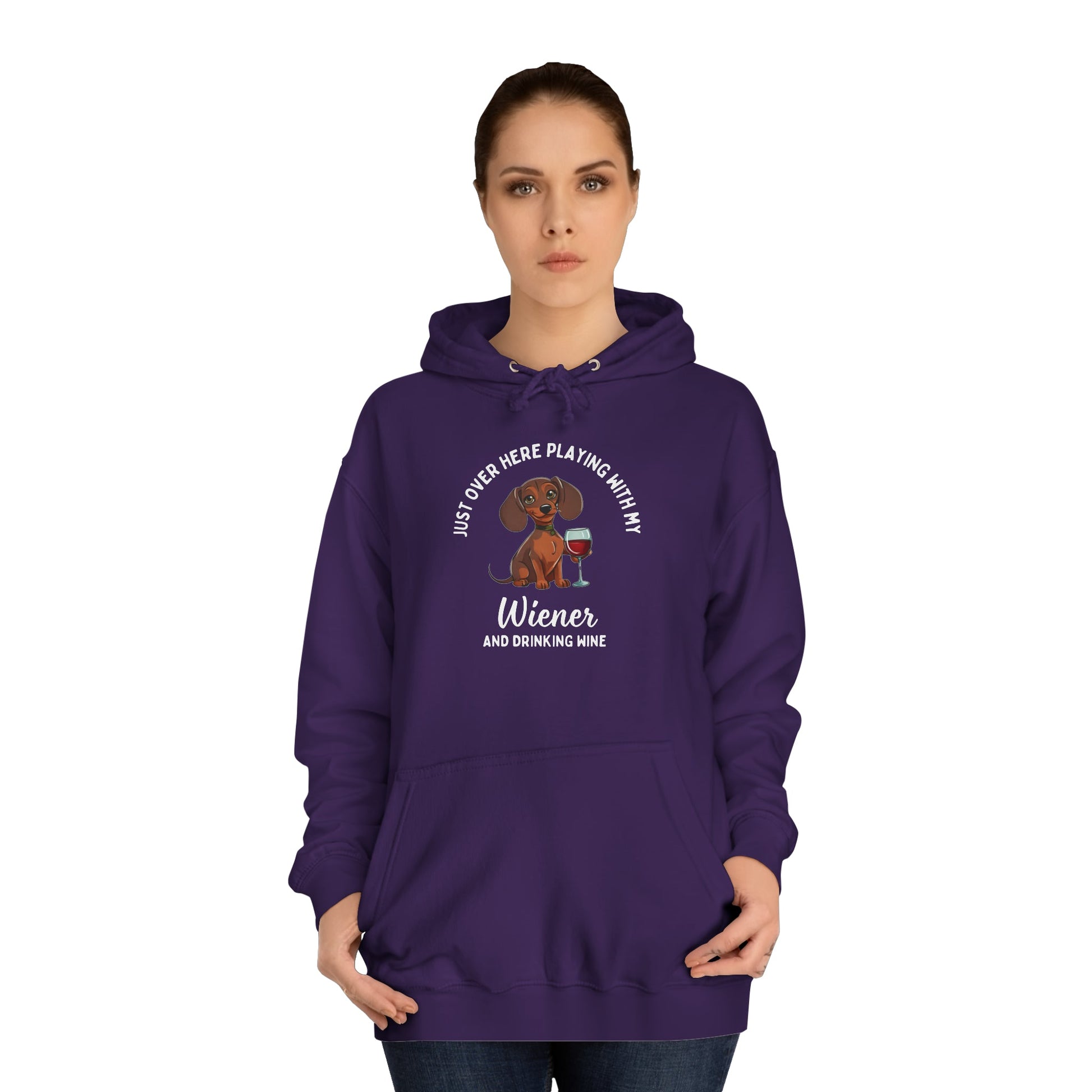 Sipping, Playing, & Wiener Love - Dachshund Hoodie - Real Rad Boutique