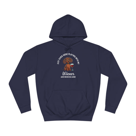 Sipping, Playing, & Wiener Love - Dachshund Hoodie - Real Rad Boutique