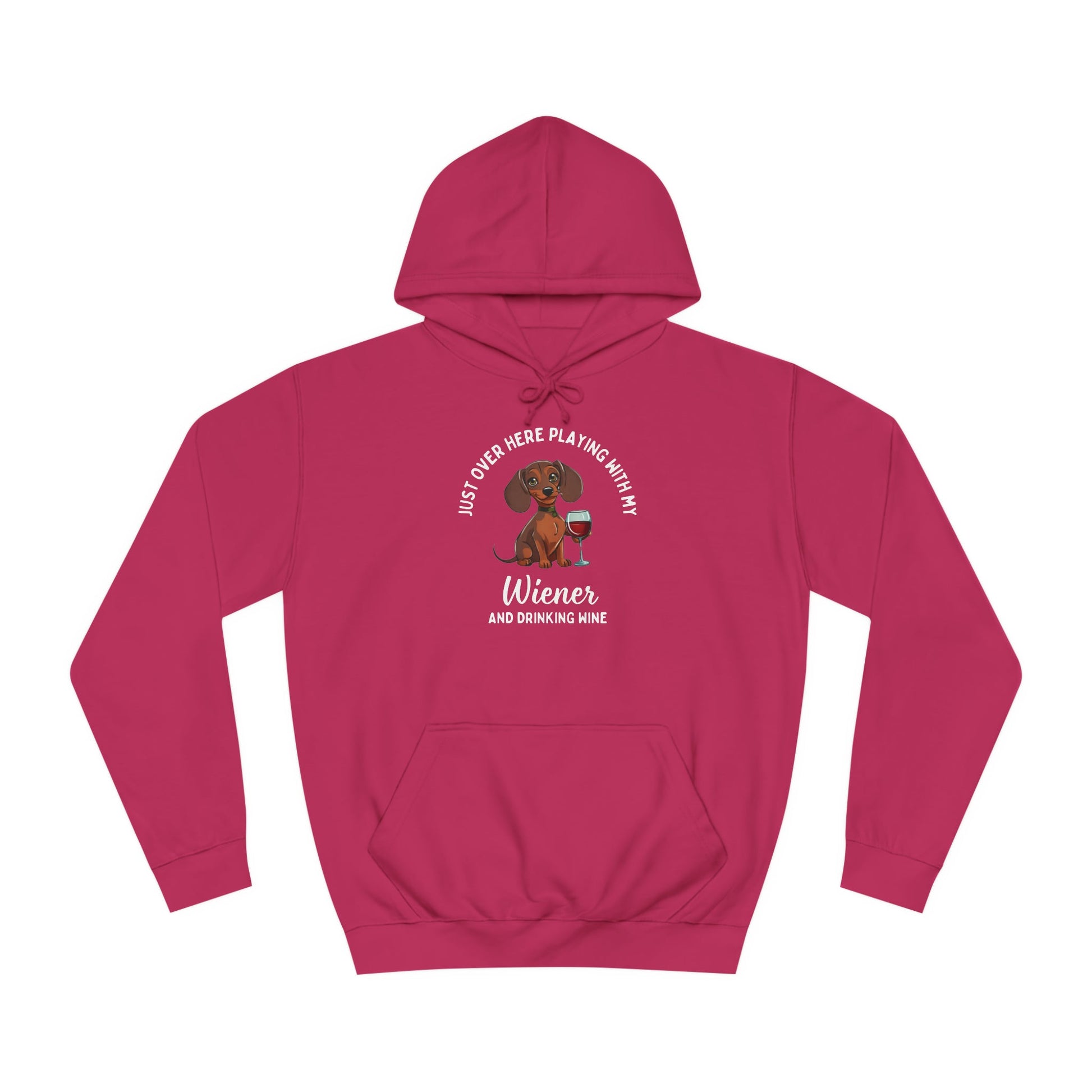 Sipping, Playing, & Wiener Love - Dachshund Hoodie - Real Rad Boutique