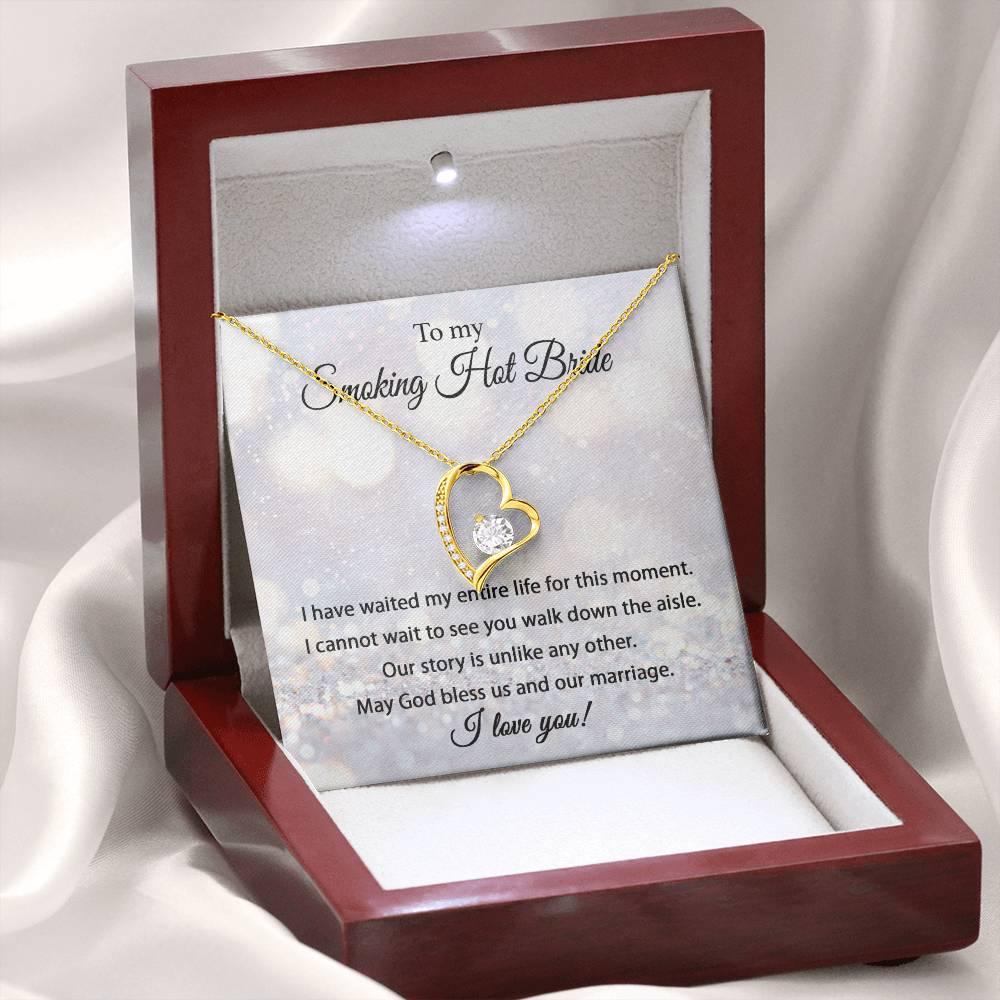 'Smoking Hot Bride' Forever Love Necklace - Real Rad Boutique