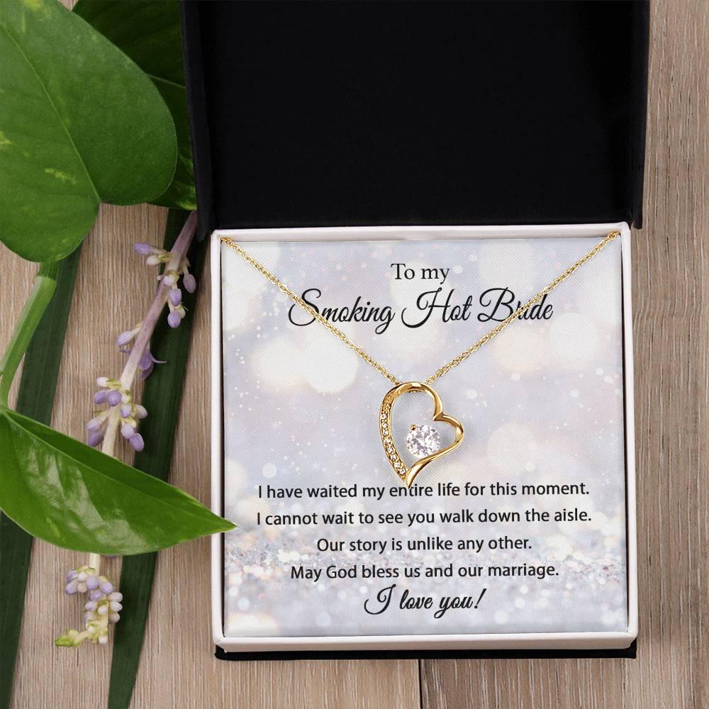 'Smoking Hot Bride' Forever Love Necklace - Real Rad Boutique