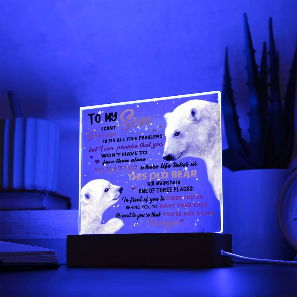 'Son's Guardian Bears' - Acrylic Square Plaque - Real Rad Boutique