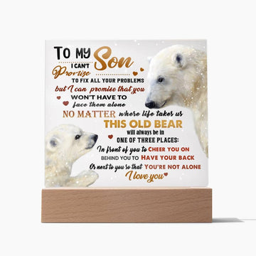 'Son's Guardian Bears' - Acrylic Square Plaque - Real Rad Boutique