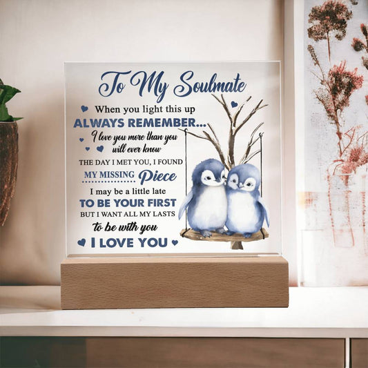 Soulmate 'Endless Love' - Acrylic Square Plaque - Real Rad Boutique