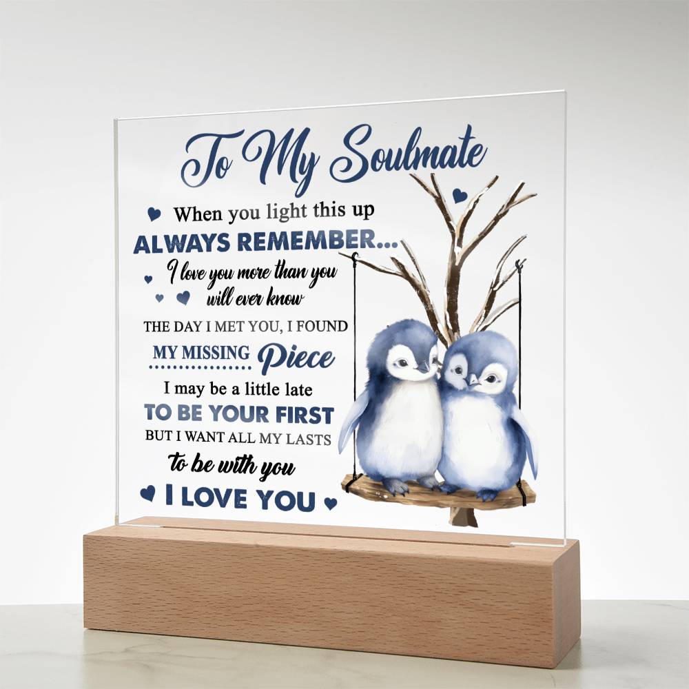 Soulmate 'Endless Love' - Acrylic Square Plaque - Real Rad Boutique