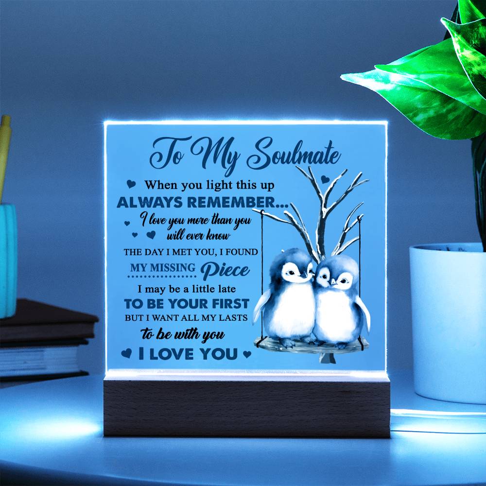 Soulmate 'Endless Love' - Acrylic Square Plaque - Real Rad Boutique