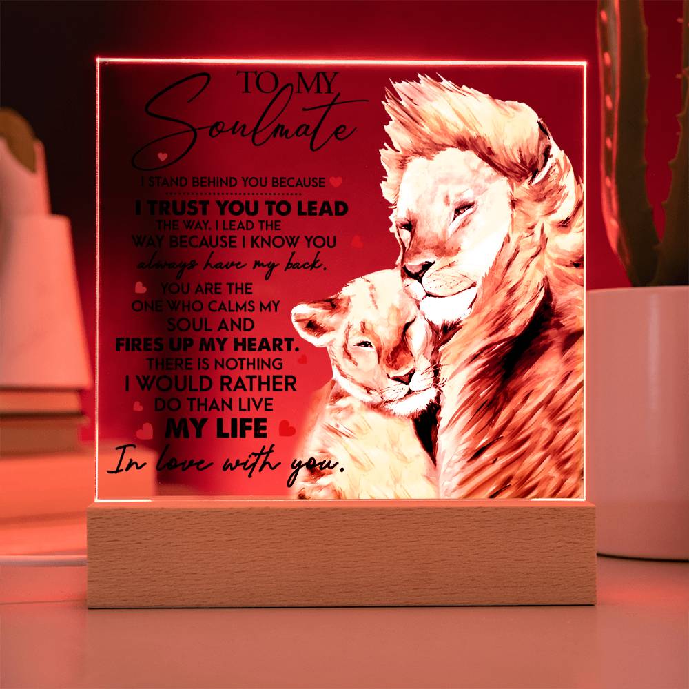 Soulmate Harmony - Acrylic Square Plaque - Real Rad Boutique