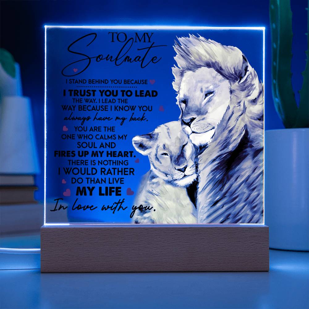 Soulmate Harmony - Acrylic Square Plaque - Real Rad Boutique