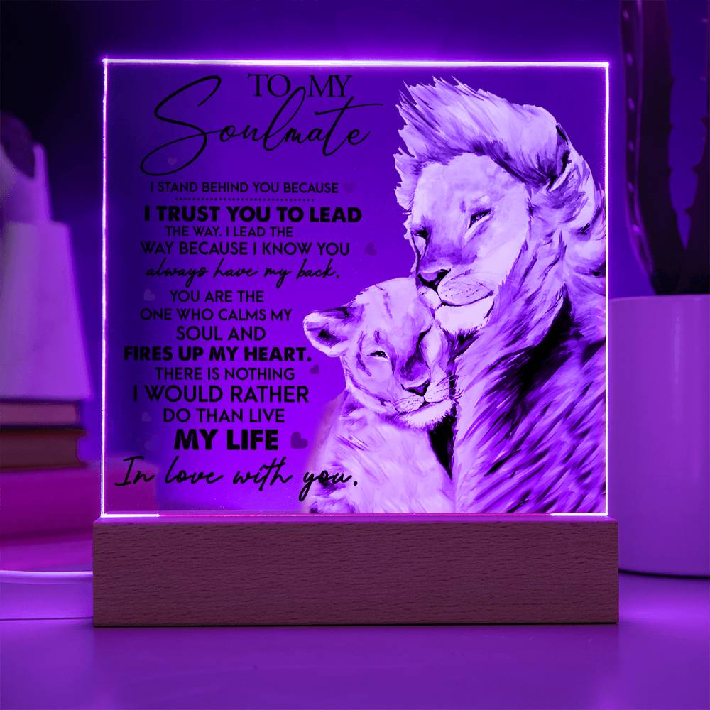 Soulmate Harmony - Acrylic Square Plaque - Real Rad Boutique