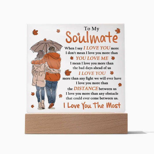 Soulmate 'Infinite Love' Acrylic Square Plaque - Real Rad Boutique