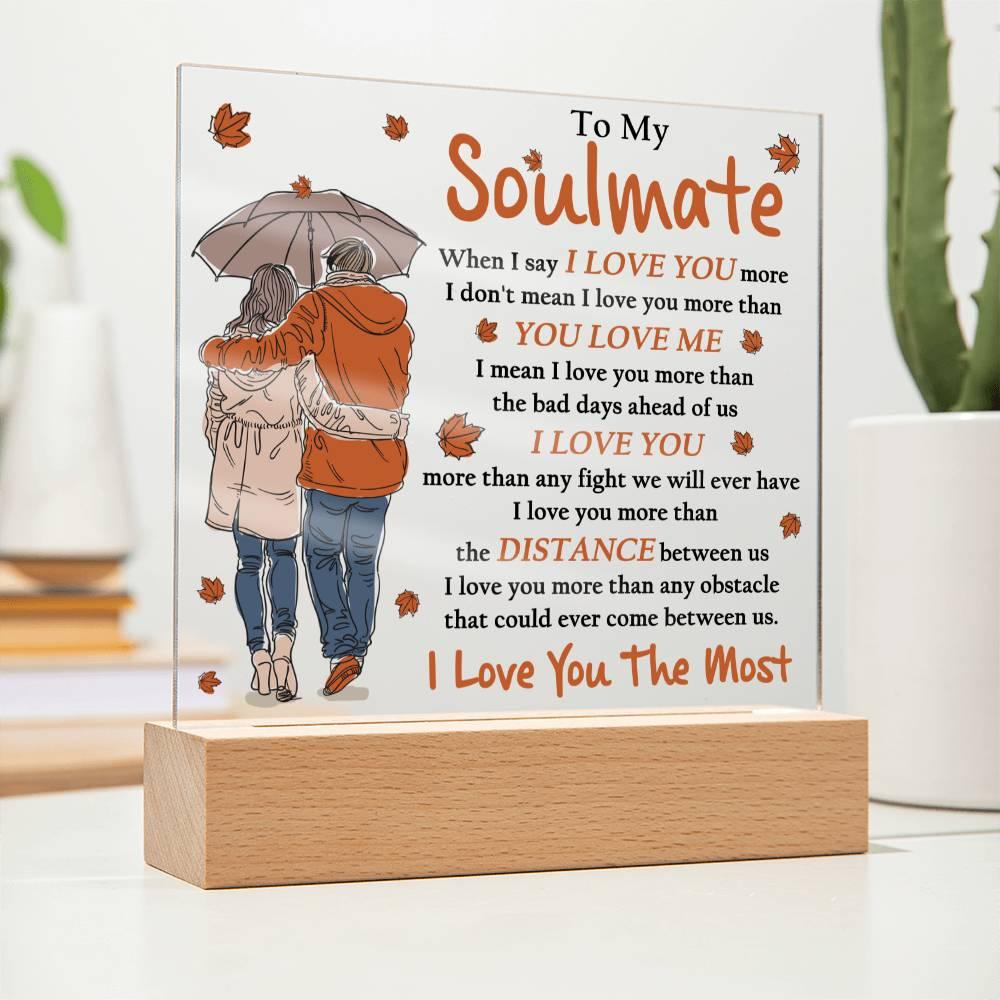 Soulmate 'Infinite Love' Acrylic Square Plaque - Real Rad Boutique