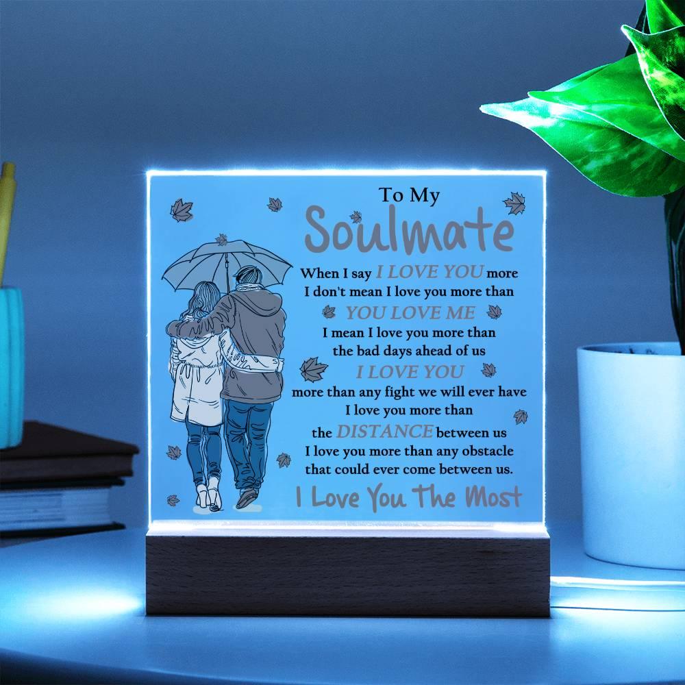 Soulmate 'Infinite Love' Acrylic Square Plaque - Real Rad Boutique