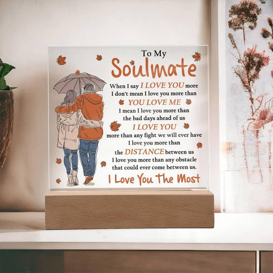 Soulmate 'Infinite Love' Acrylic Square Plaque - Real Rad Boutique