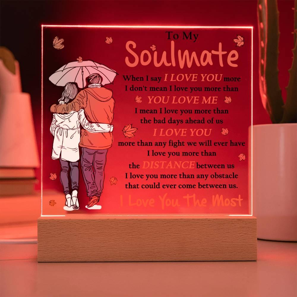 Soulmate 'Infinite Love' Acrylic Square Plaque - Real Rad Boutique