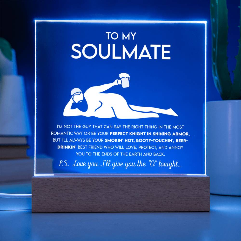 Soulmate 'Naughty & Nice' - Acrylic Square Plaque - Real Rad Boutique