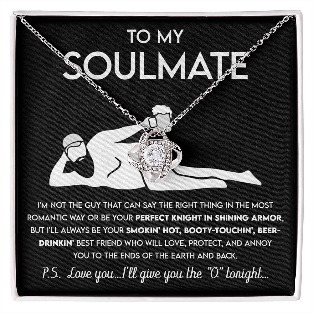 Soulmate 'Not Perfect Knight' Love Knot Necklace - Real Rad Boutique