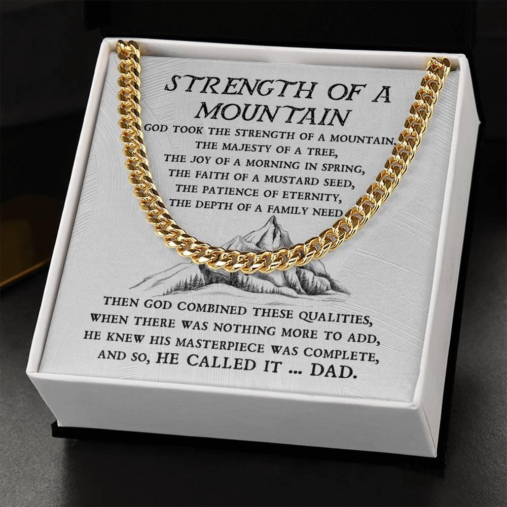 'Strength of a Mountain' Cuban Link Chain - Real Rad Boutique